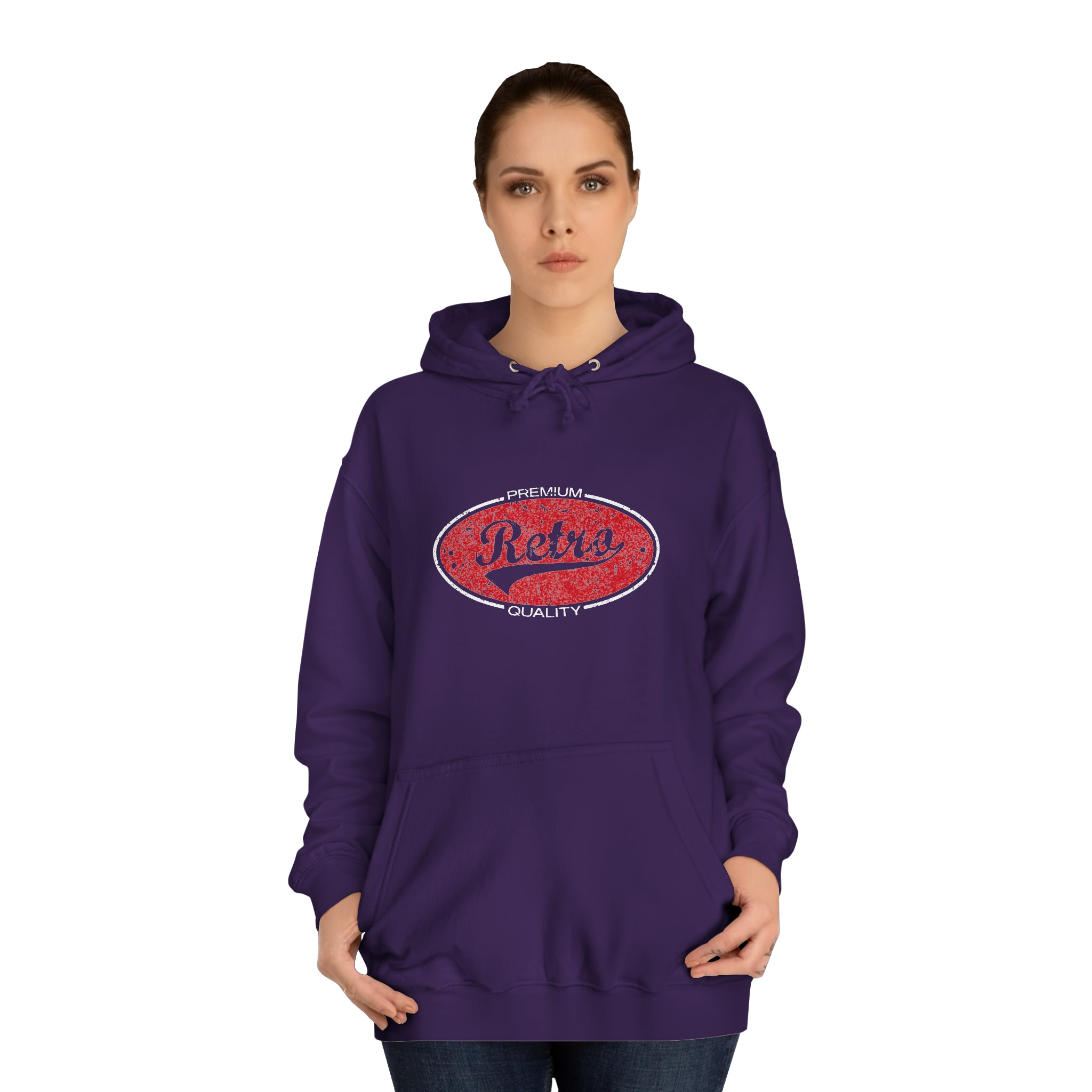 Sweat à capuche unisexe rétro vintage 