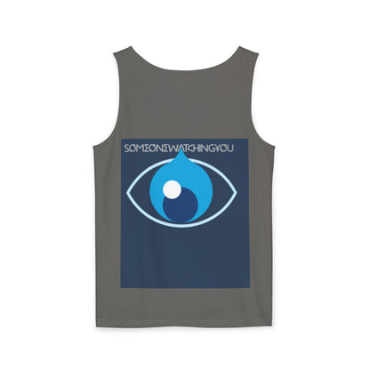 Tank Top Watching You Unisex Garment-Dyed