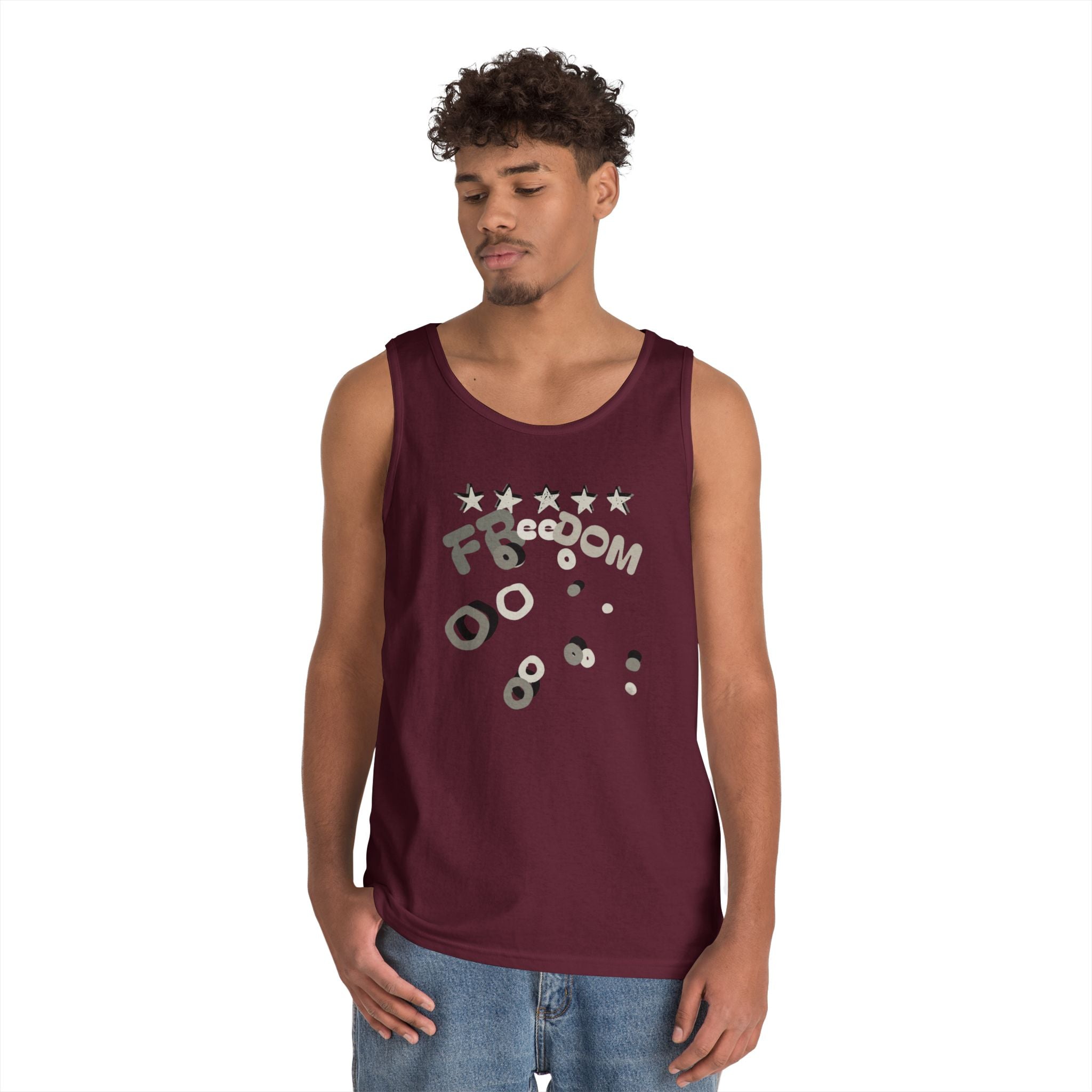 Heavy Cotton Tank Top-Freedom