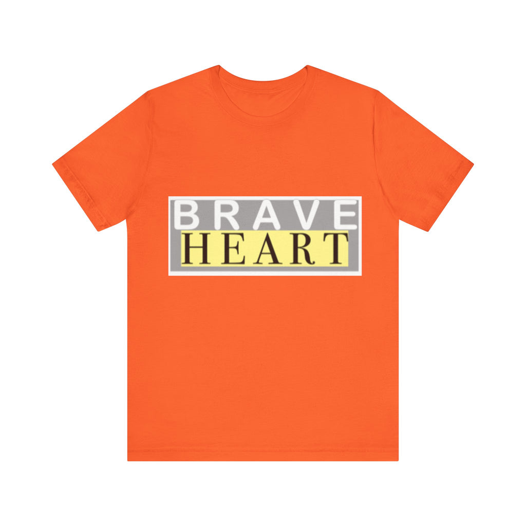 Brave Heart Unisex Tee, Inspirational T-Shirt, Gift for Champions, Casual Wear, Motivational Apparel