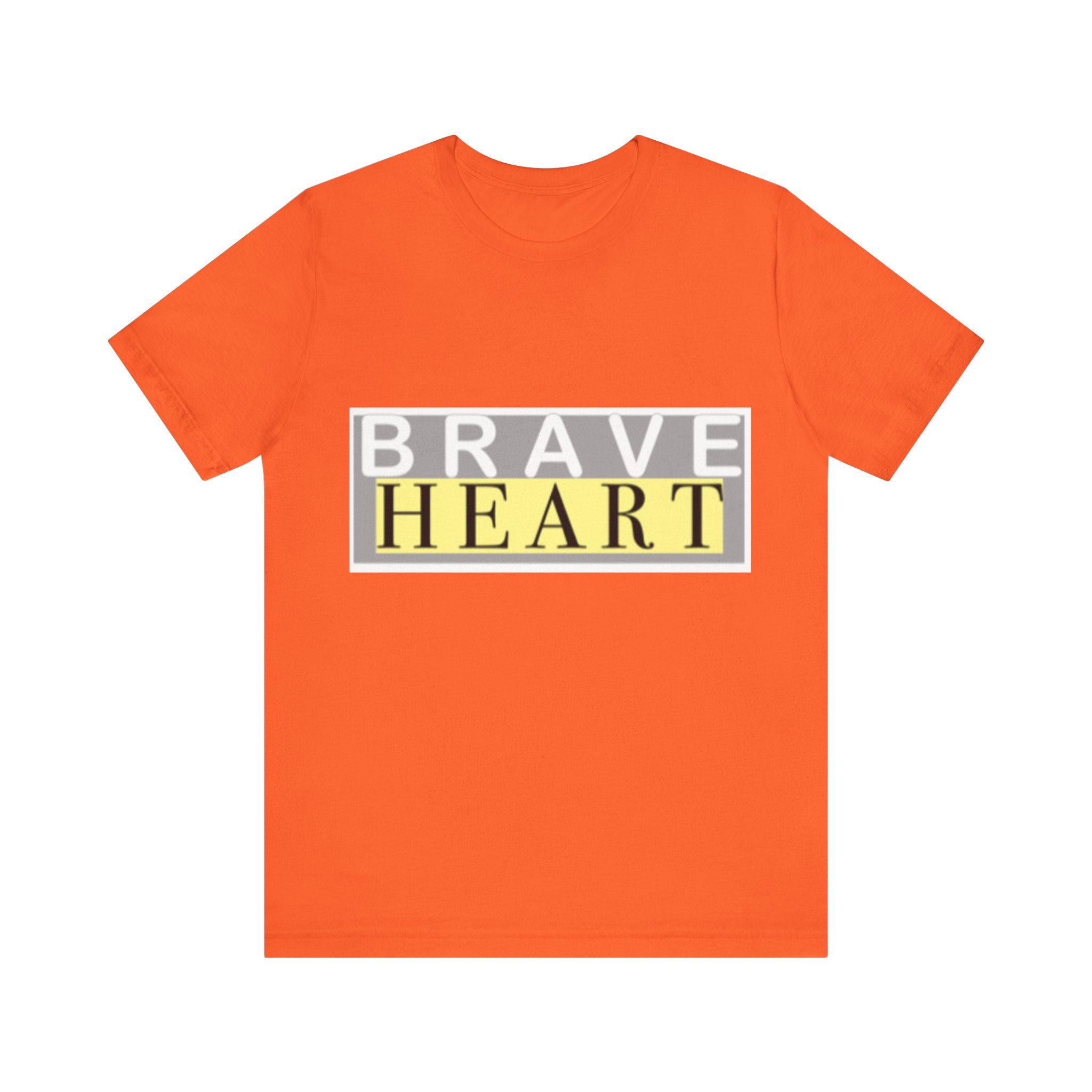 Brave Heart Unisex Tee, Inspirational T-Shirt, Gift for Champions, Casual Wear, Motivational Apparel