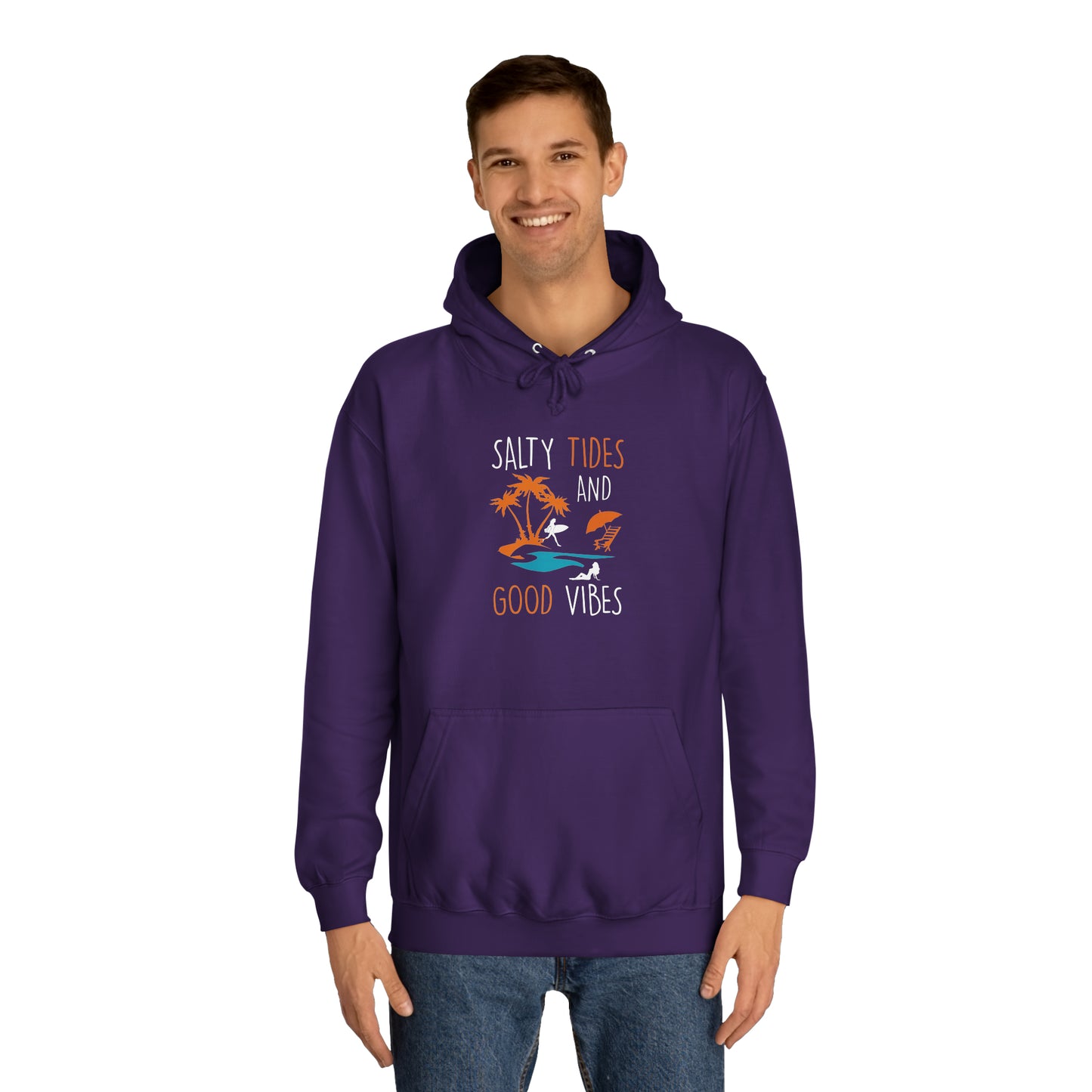 Salty Tides And Good Vibes Unisex Hoodie