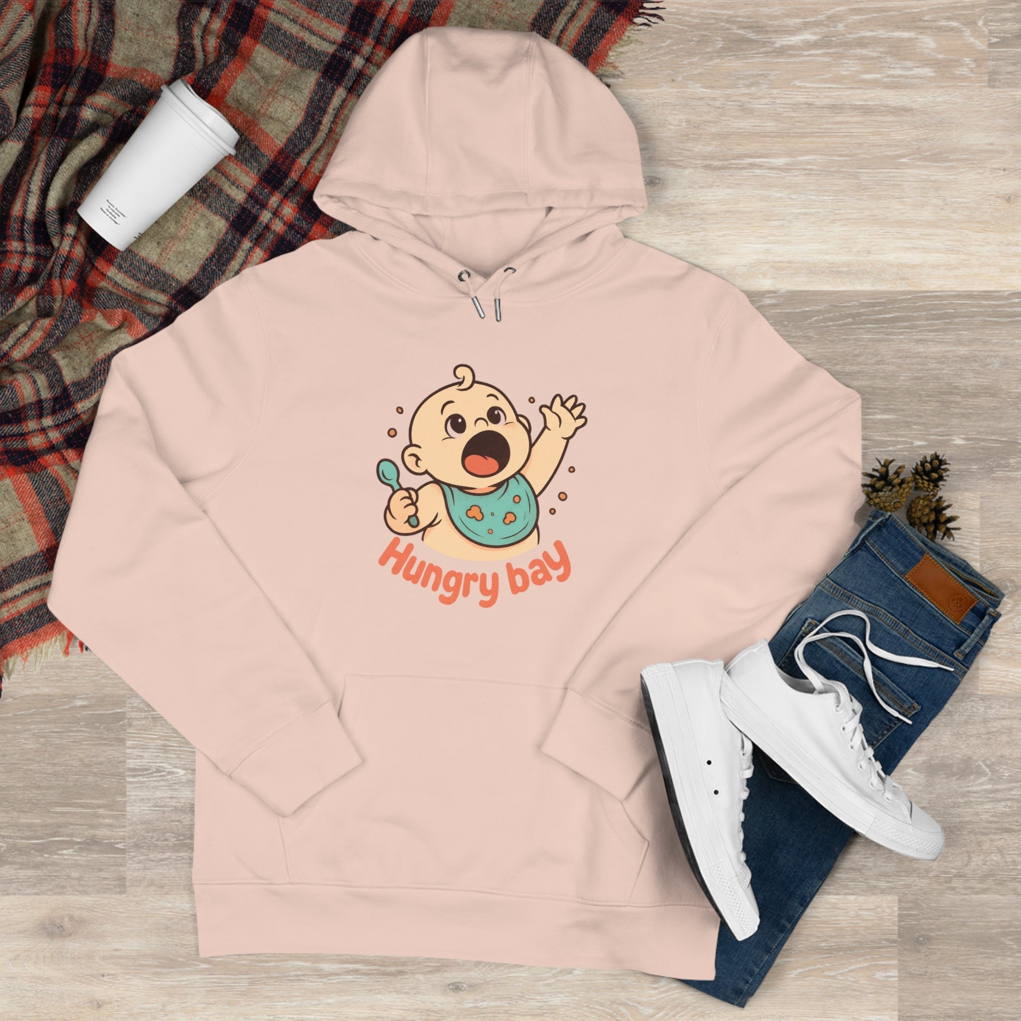 Cute Baby Feeding Hoodie Printify