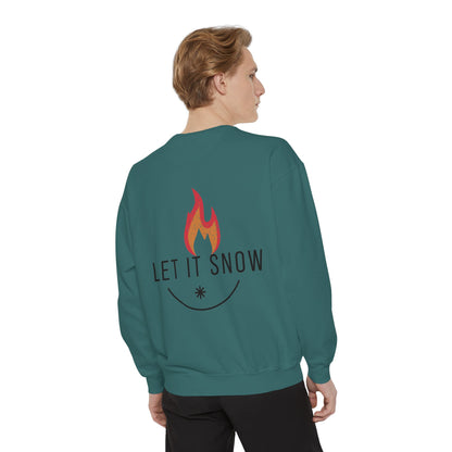 Let It Snow Unisex Garment-Dyed Sweatshirt
