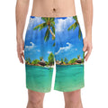 Men's Elastic Beach Shorts (AOP)