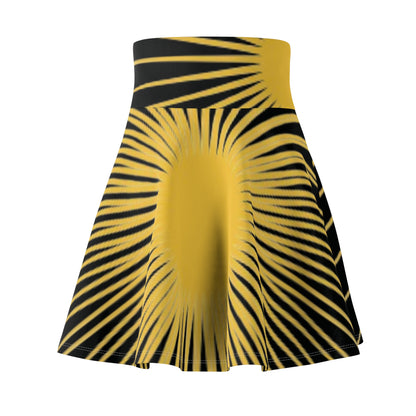 Rcnsons Women's 'Sun Wave' Skater Skirt (AOP)