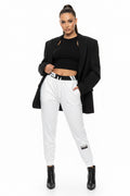 Motivational Athletic Joggers with 'HATE LESS' Print