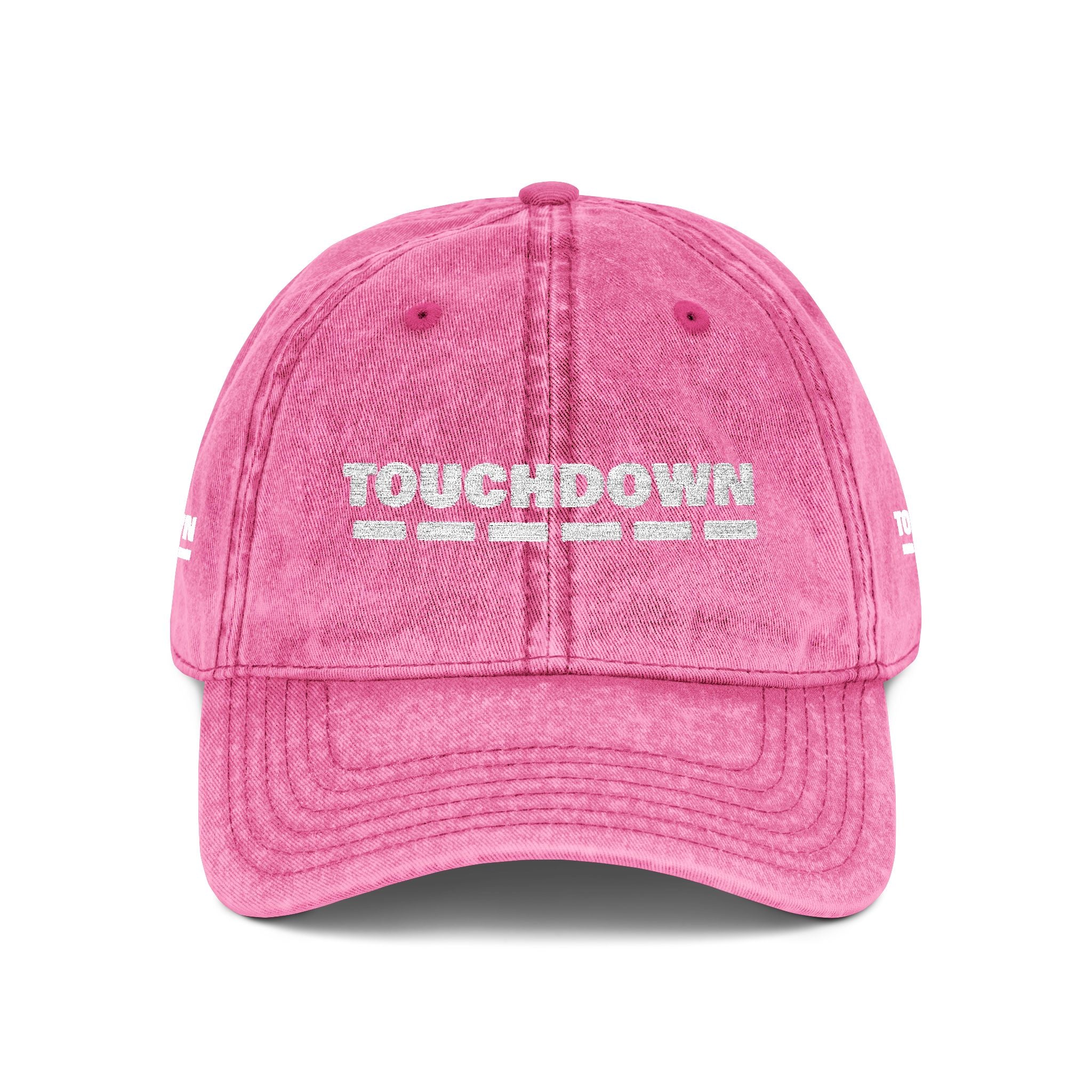 Embroidered Vintage Cap - Touchdown Sports Fan Hat