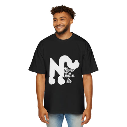 Oversized Tee - Never Tell a Lie Graphic Print Printify