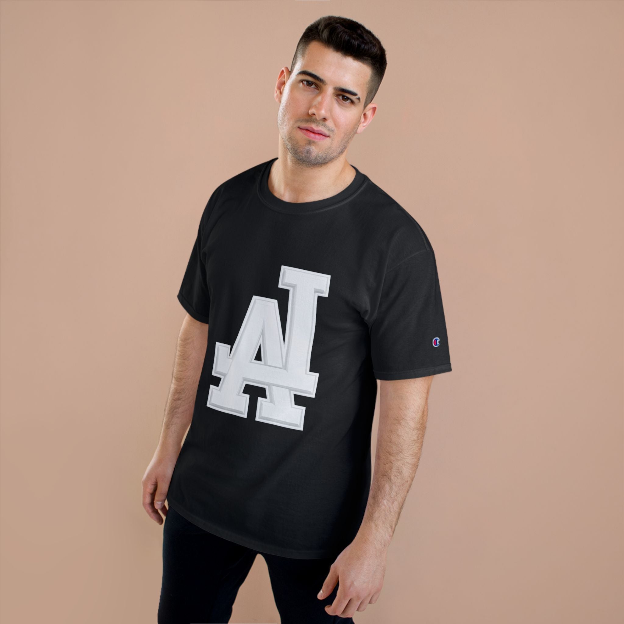 LA Letterman T-Shirt — Vintage Los Angeles Monogram Tee