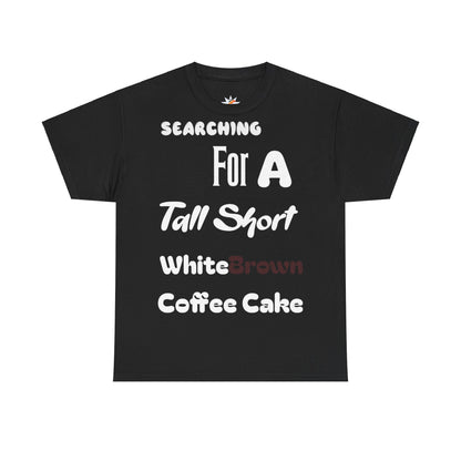 White Brown Coffee Cake Cotton Tee