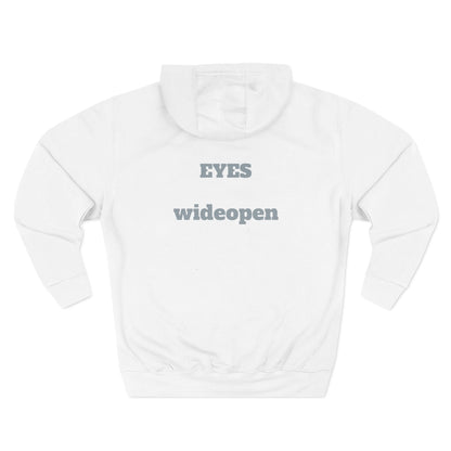 Fleece Hoodie, Cozy Warmth, Casual Style, Perfect for All Seasons, Gift for Friends, EYES wideopen Design