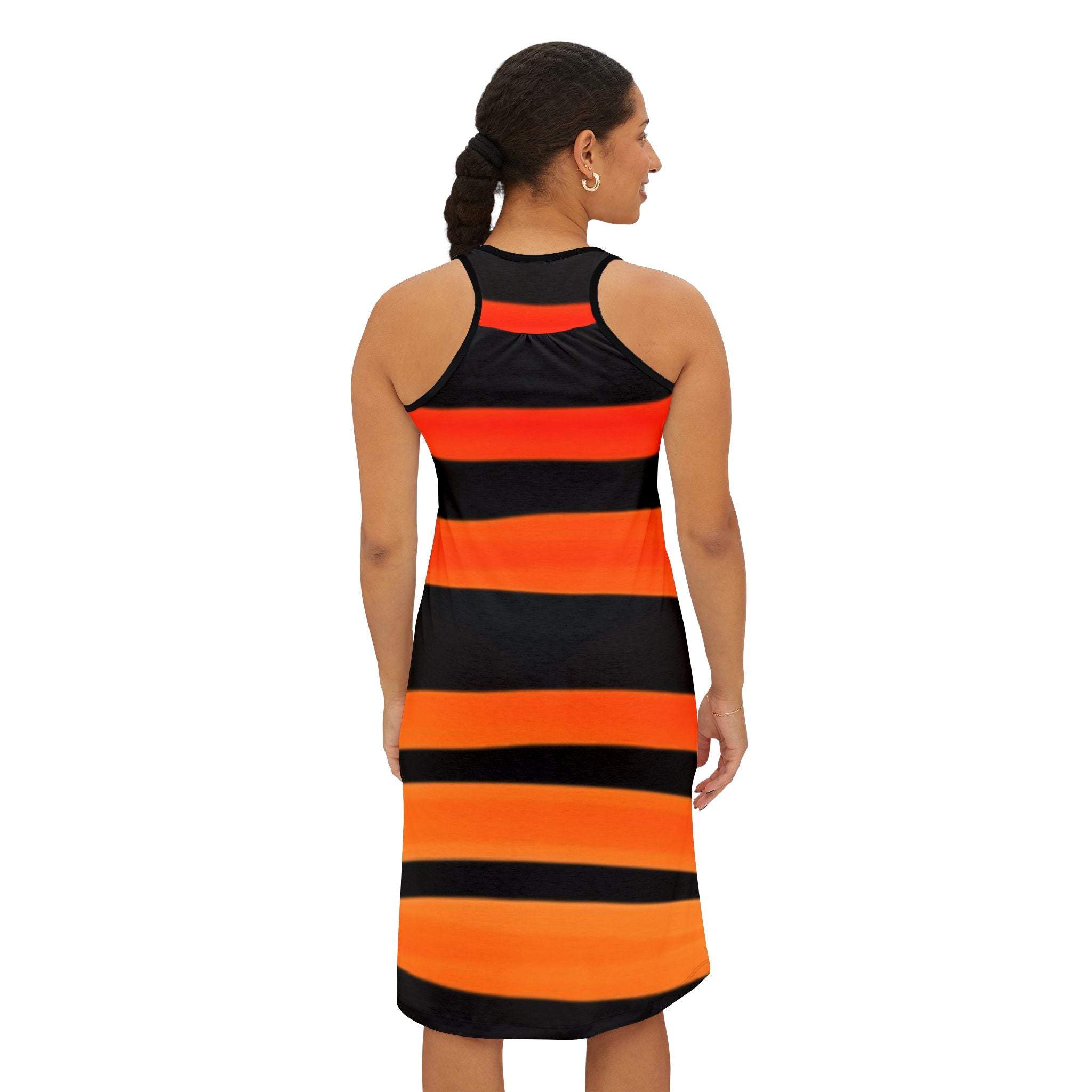 Vibrant Striped Women's Racerback Dress - Perfect for Summer and Festivals