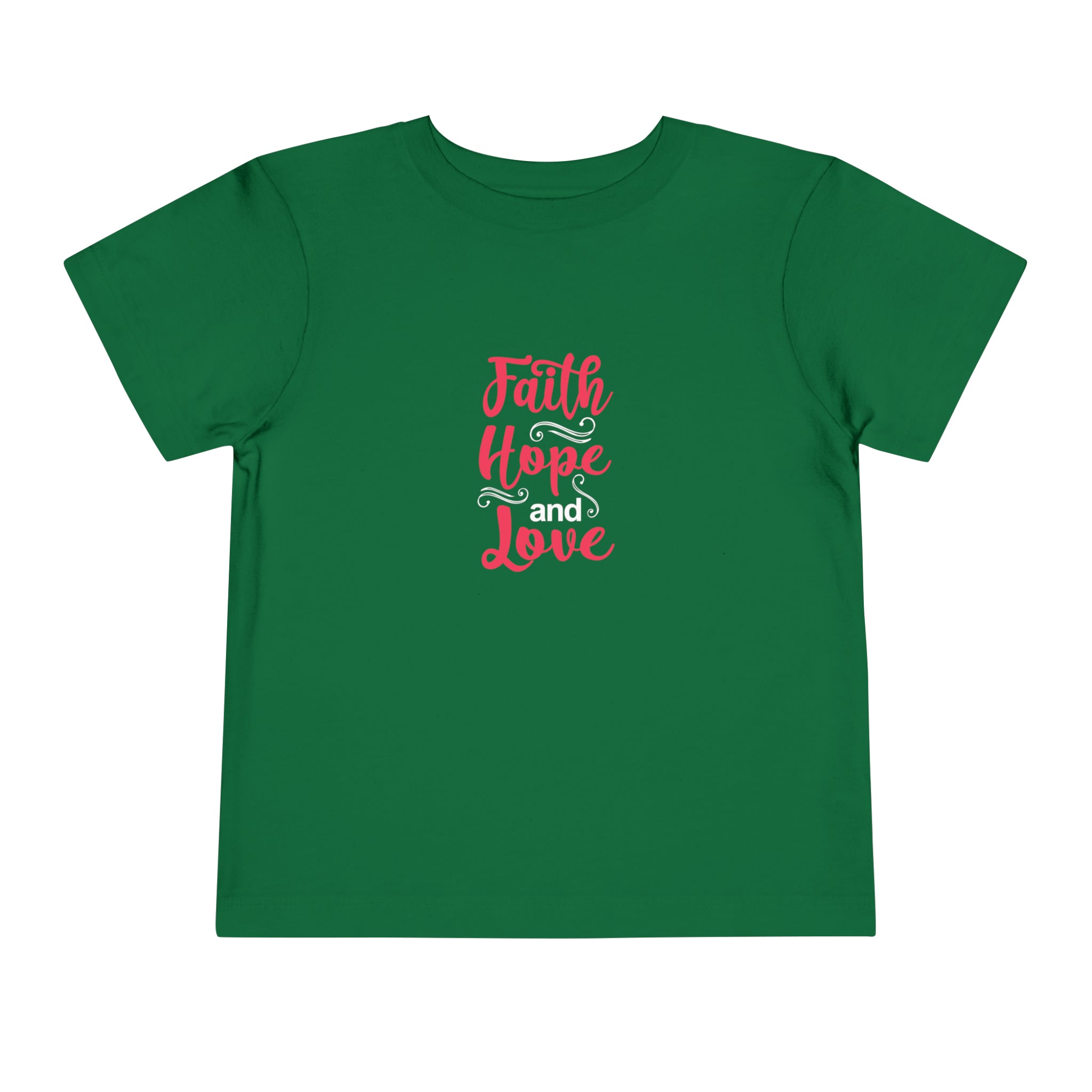 T-shirt pour tout-petits Faith Hope And Love 