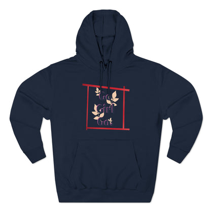 Fleece Hoodie - 'go girl go' Empowering Design