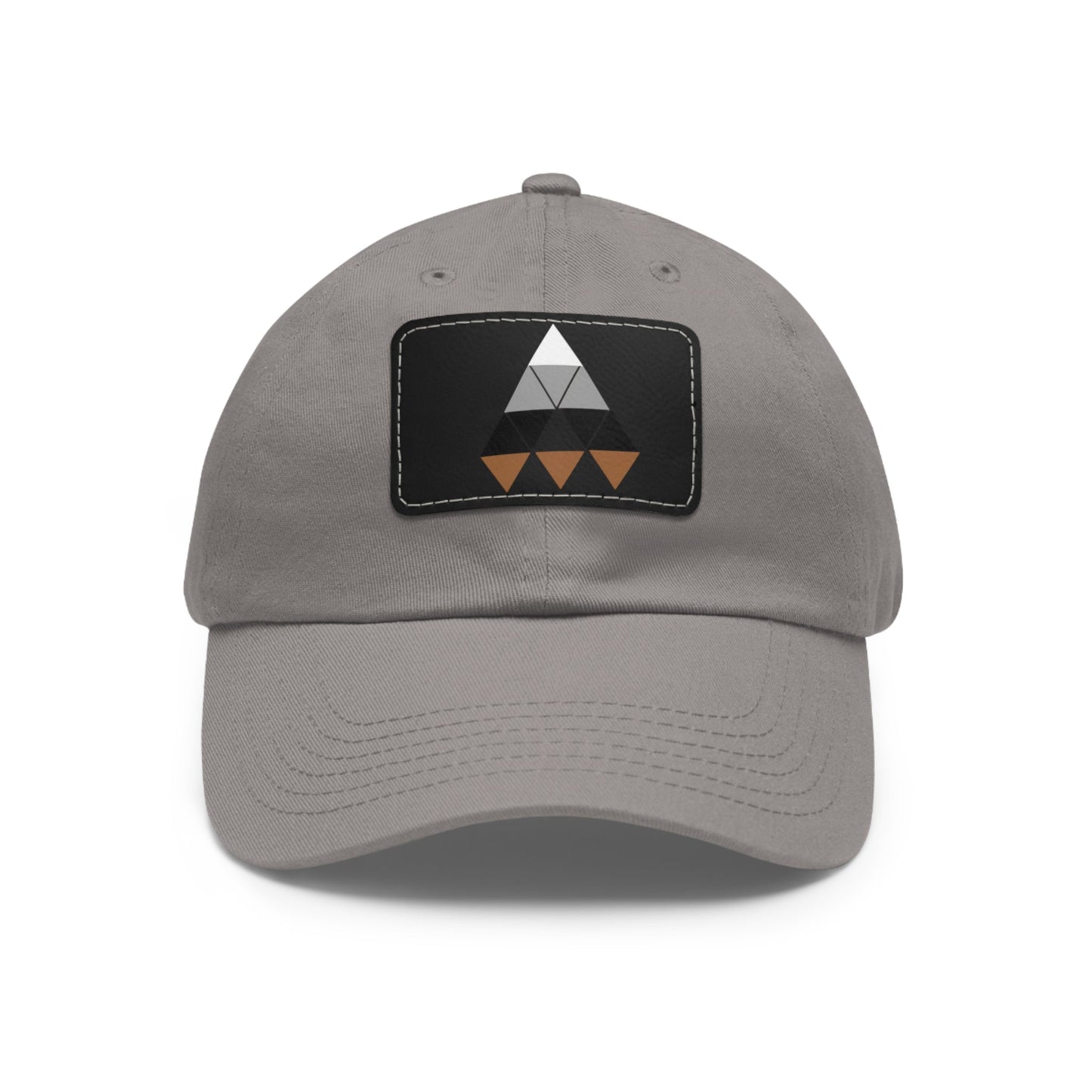 Stylish Dad Hat with Leather Patch - Adjustable Cap for Outdoor Adventures, Gift for Dad, Summer Fashion, Casual Look, Unique Accessory Printify