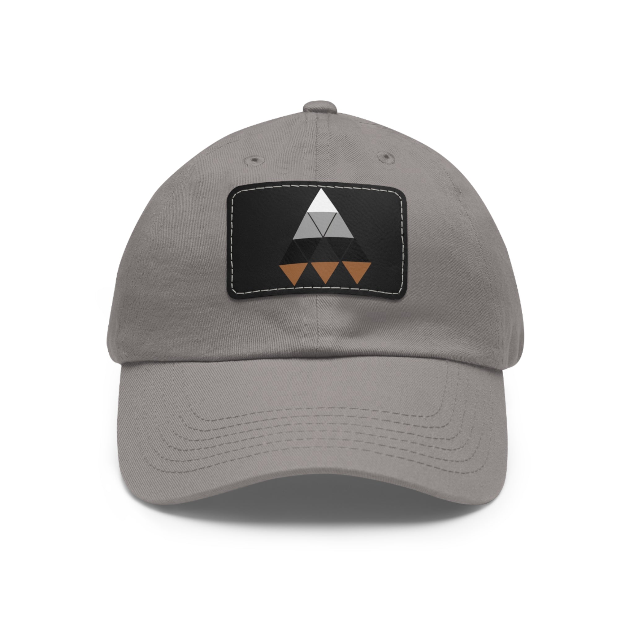 Stylish Dad Hat with Leather Patch - Adjustable Cap for Outdoor Adventures, Gift for Dad, Summer Fashion, Casual Look, Unique Accessory Printify