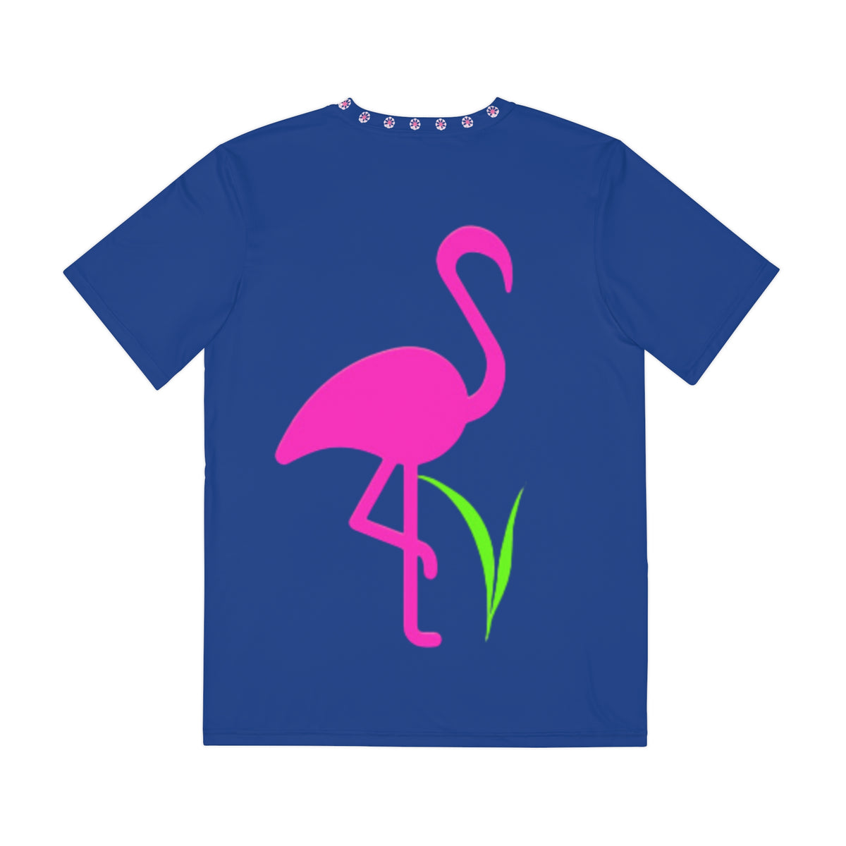 Polyester Tee - Universal Flamingo Print