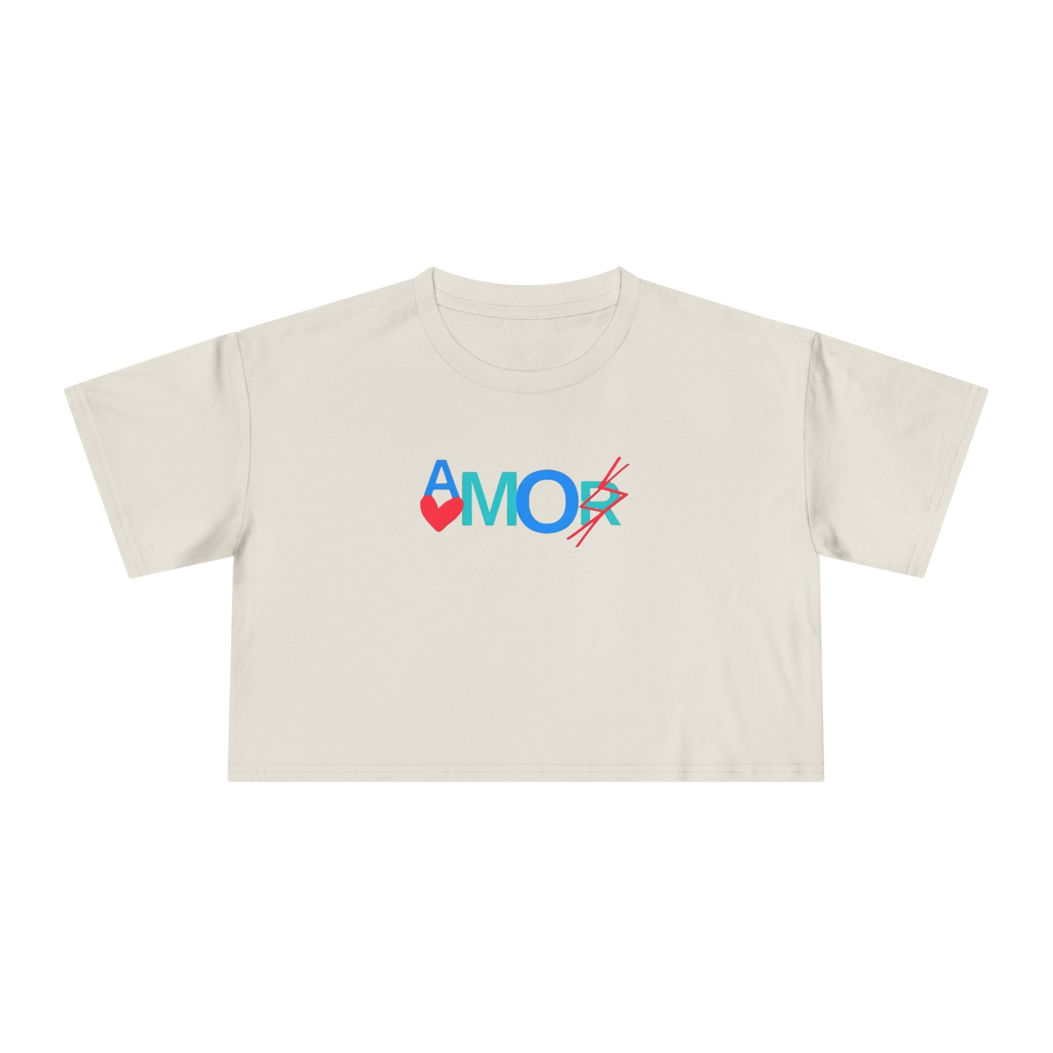 Crop Tee AMORX - Women's Trendy Graphic T-Shirt
