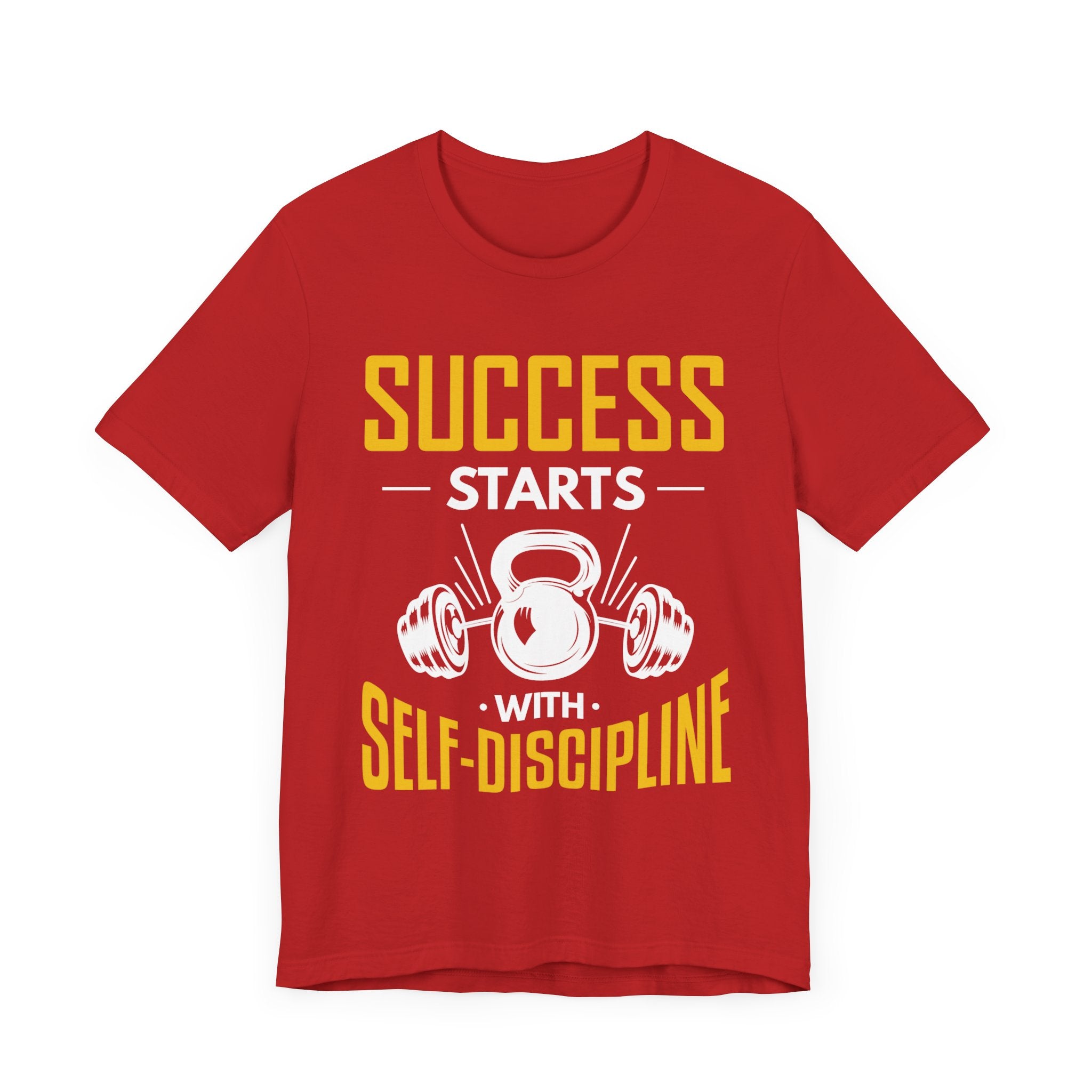 Le succès commence par le tee-shirt unisexe d’autodiscipline 