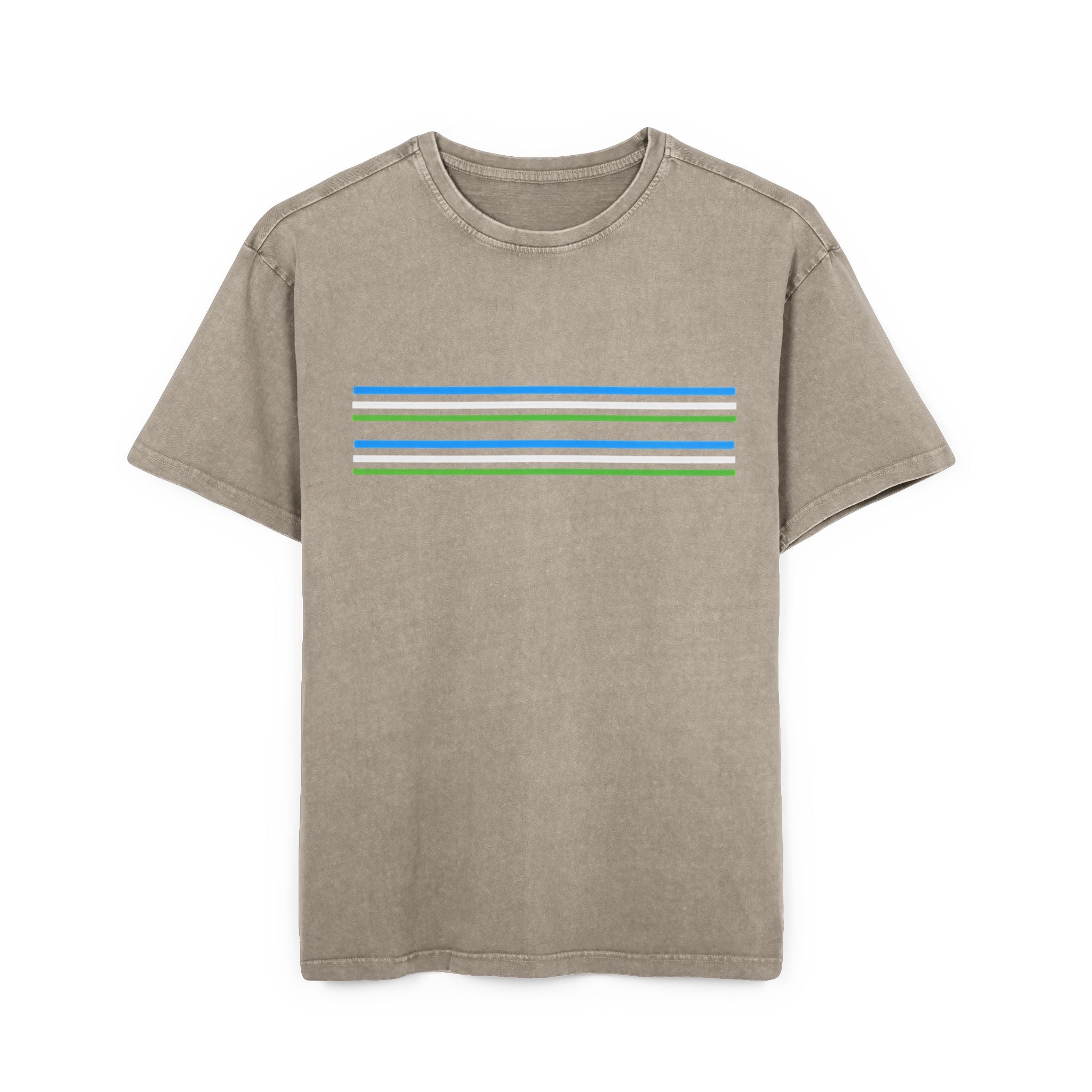 Oversize Tee with Bold Lines