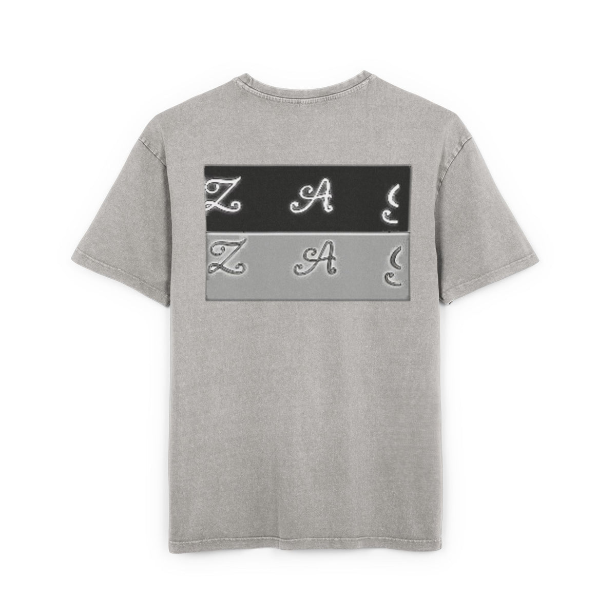 Oversize Tee - Zagzag Acid Washed Design