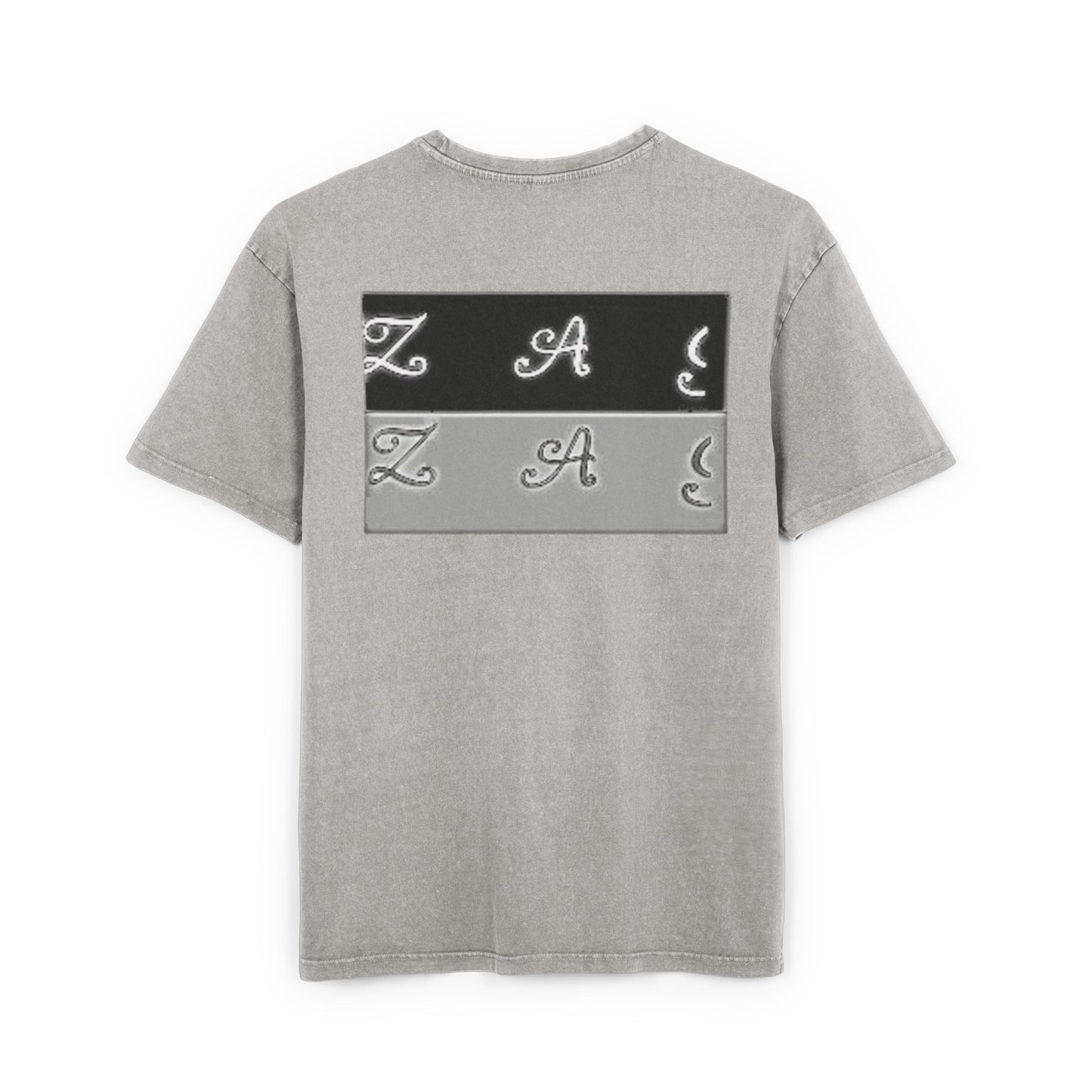 Oversize Tee - Zagzag Acid Washed Design