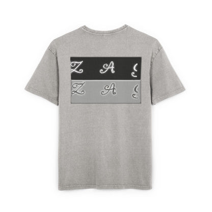Oversize Tee - Zagzag Acid Washed Design