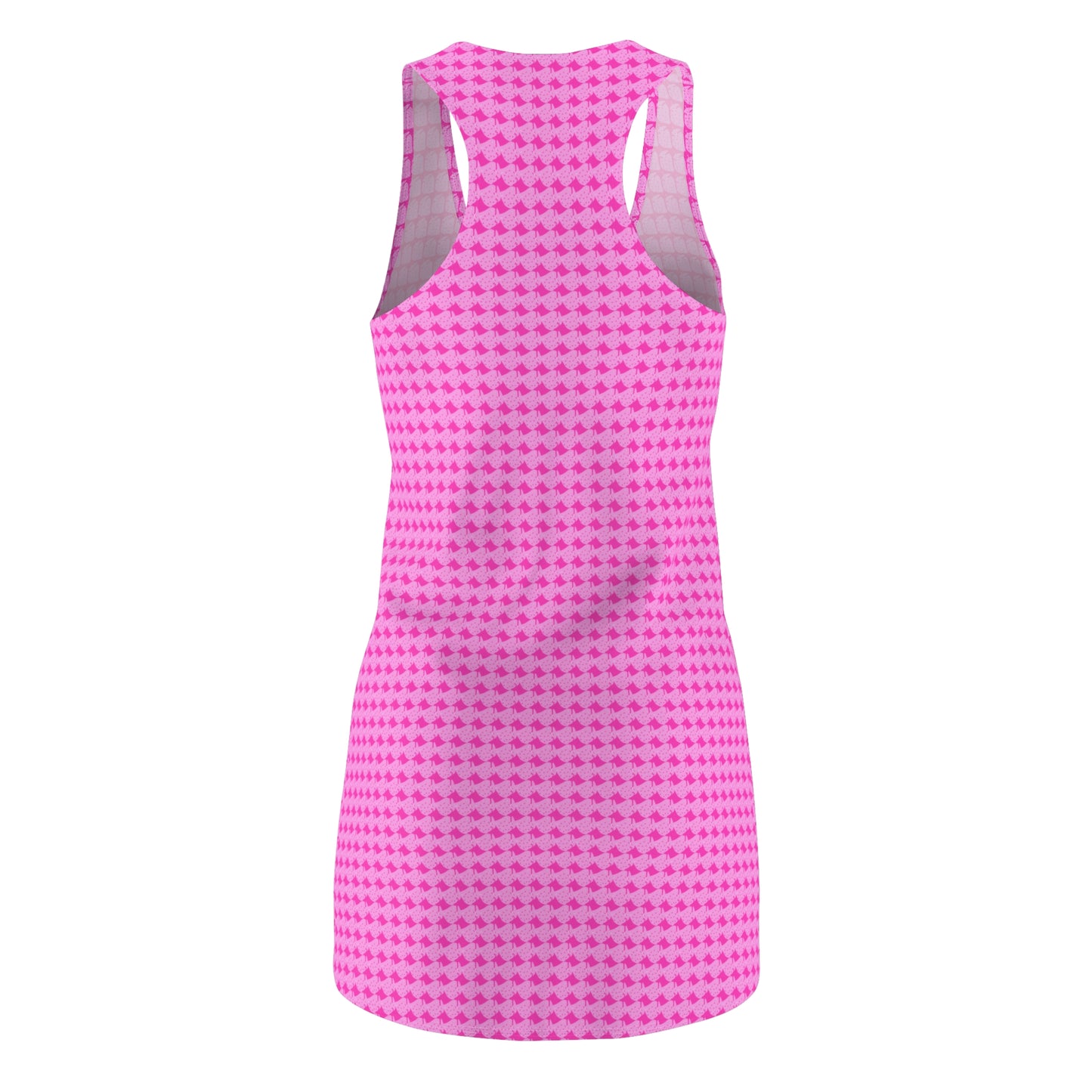Chic Pink Racerback Dress, Summer Dress, Casual Wear