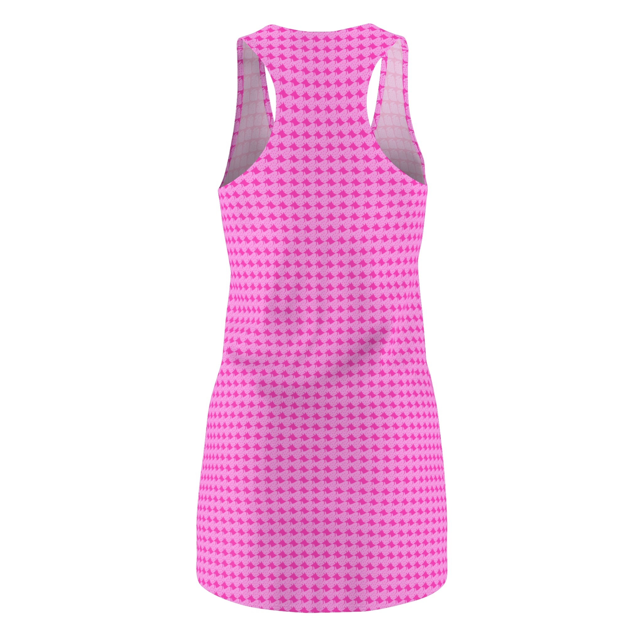 Chic Pink Racerback Dress, Summer Dress, Casual Wear