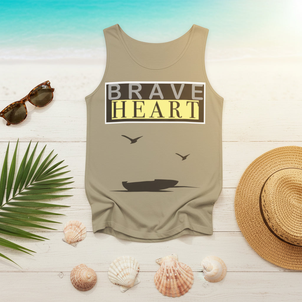 Brave Heart Tank Top | Unisex Garment-Dyed Tee