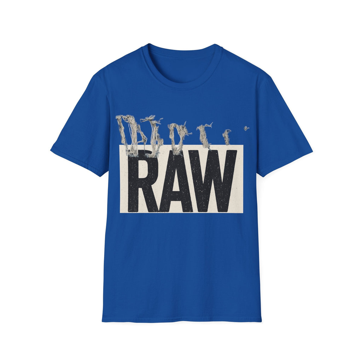 RAW Unisex Softstyle T-Shirt - Casual Graphic Tee for Everyday Wear, Perfect for Gift Giving, Streetwear, Summer Outfits Printify