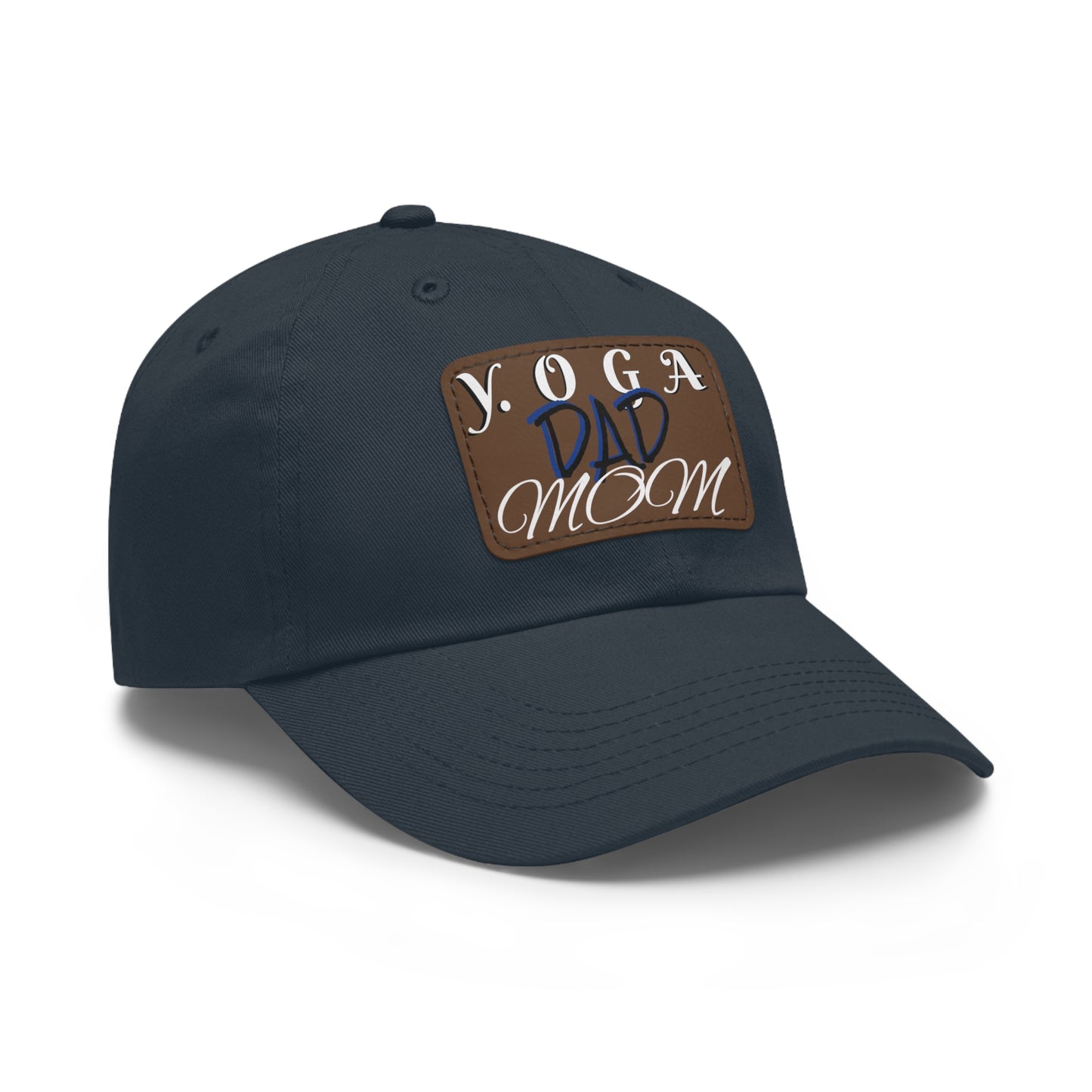 Yoga Dad Hat with Leather Patch - Casual Style for Active Parents