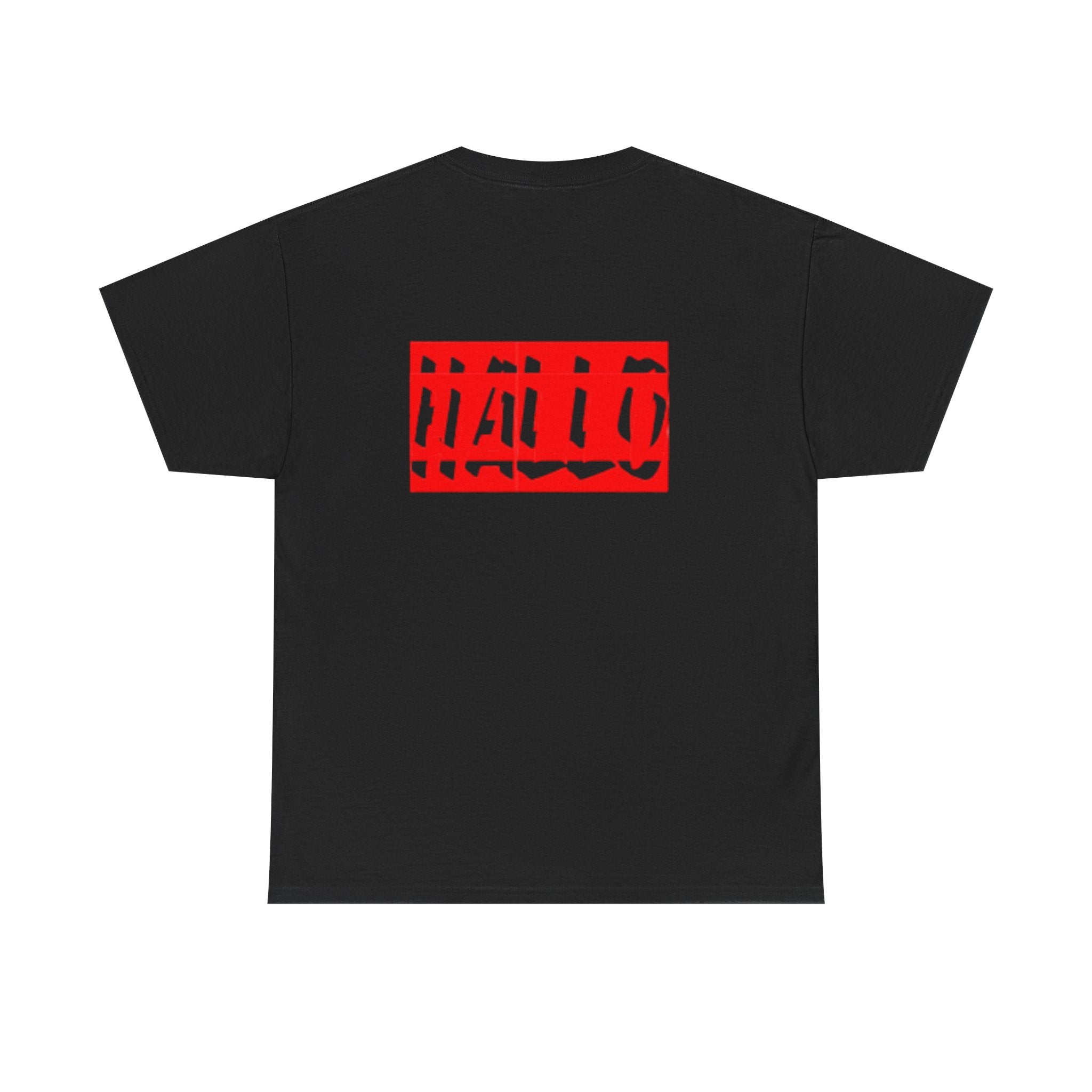 Bold "HALLO" Unisex Heavy Cotton Tee - Casual Style for Everyday Wear