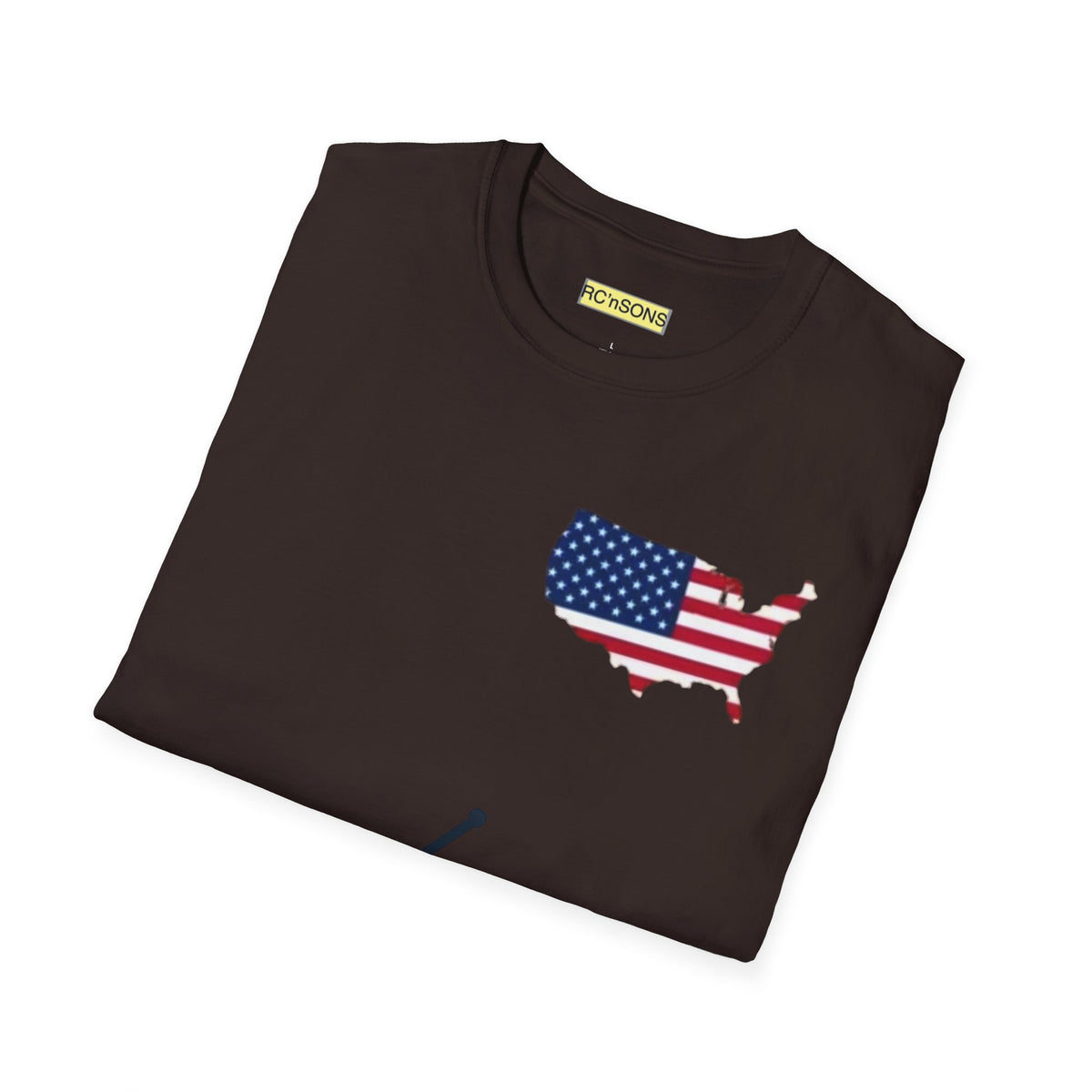 American Flag Tee - Unisex Softstyle T-Shirt for Patriotic Celebrations, 4th of July, Veterans Day, Casualwear, Gift Idea