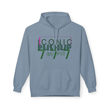 Iconic Push-Up Fleece Hoodie - Trendy Unisex Sweatshirt