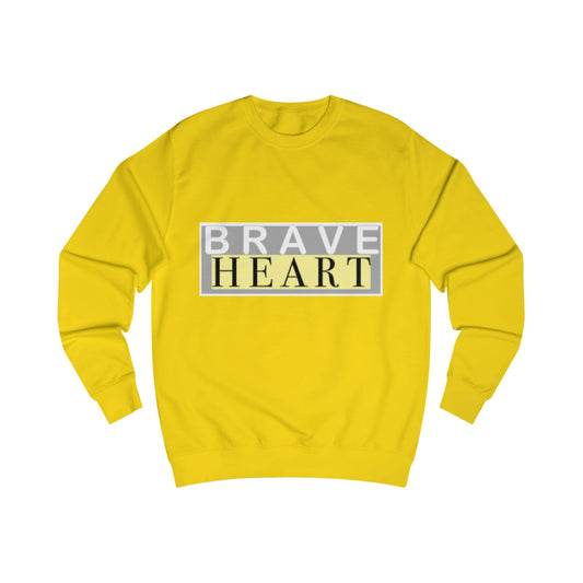 Brave Heart Unisex Sweatshirt - Motivational Gift, Cozy Casualwear, Positive Vibes, Birthday Present, Inspirational Apparel