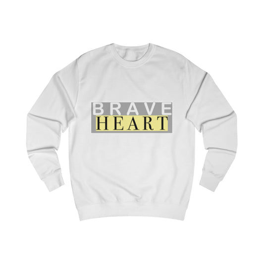 Brave Heart Unisex Sweatshirt - Motivational Gift, Cozy Casualwear, Positive Vibes, Birthday Present, Inspirational Apparel