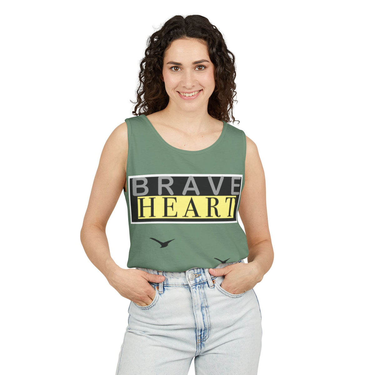 Brave Heart Tank Top | Unisex Garment-Dyed Tee