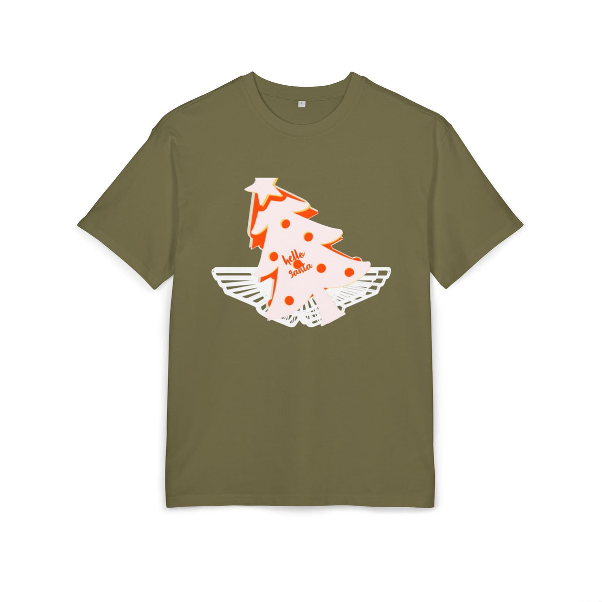 Christmas Oversize Tee - hello Santa Printify