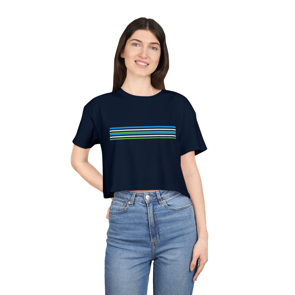 Crop Tee - Bubblegum Design for Women