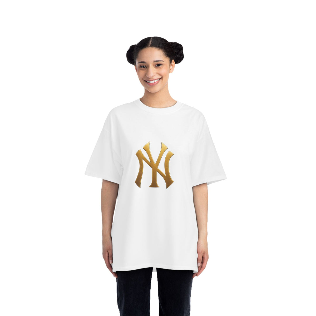 Gold NY Logo Short-Sleeve Printify