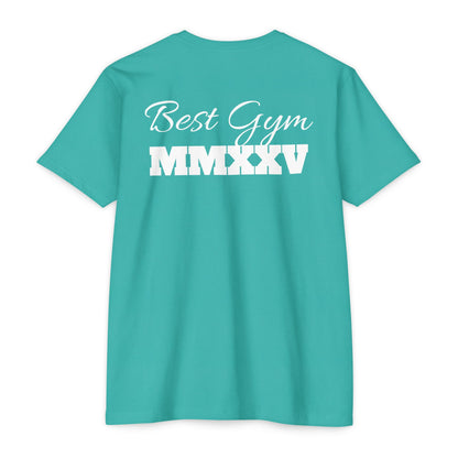 Best Gym Unisex CVC Jersey T-Shirt - Comfortable Fitness Apparel