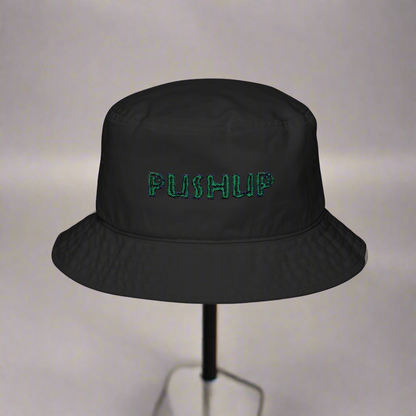 Embroidered Pushup Bucket Hat - Trendy Fitness Fashion