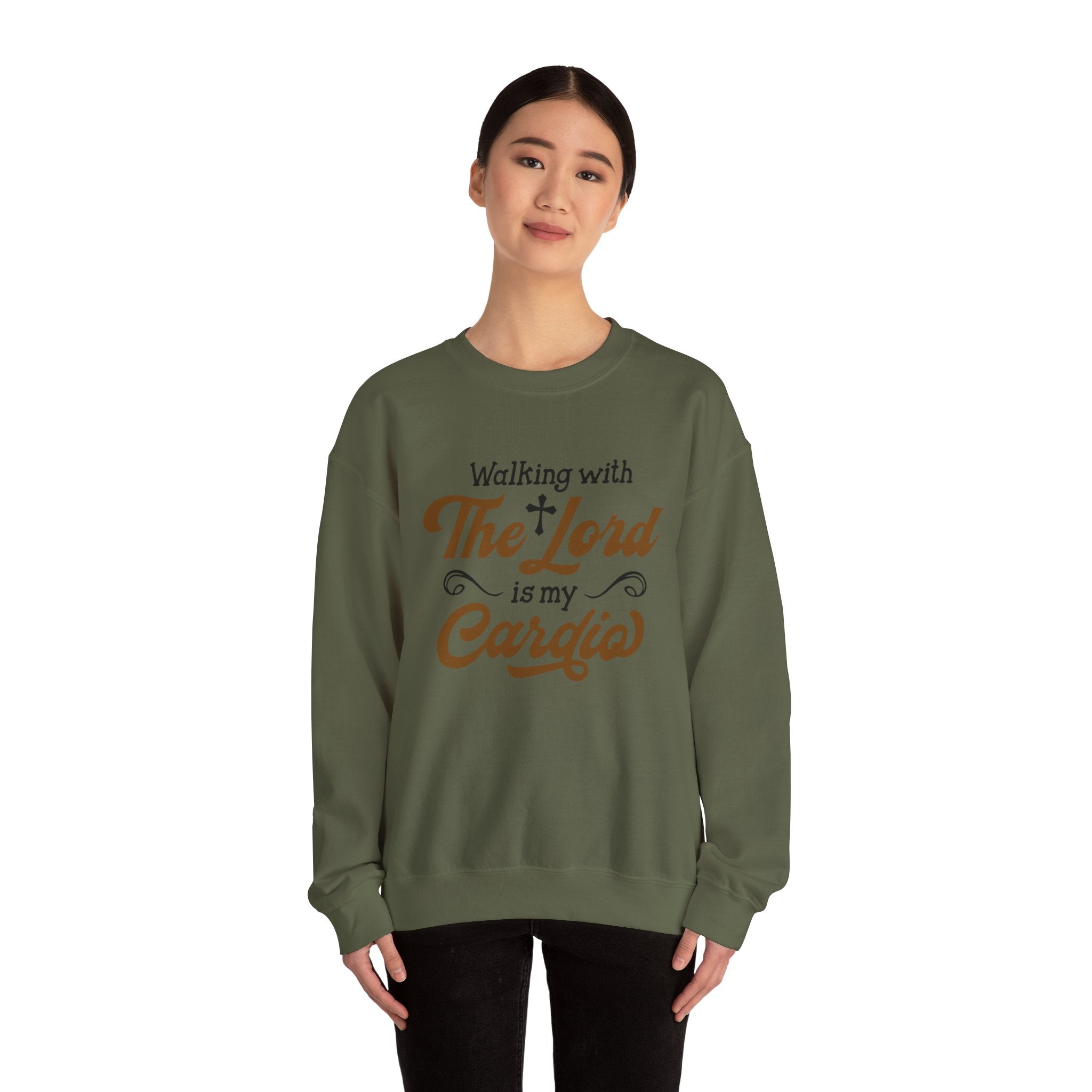 Marcher avec le Seigneur est un sweat-shirt unisexe cardial 