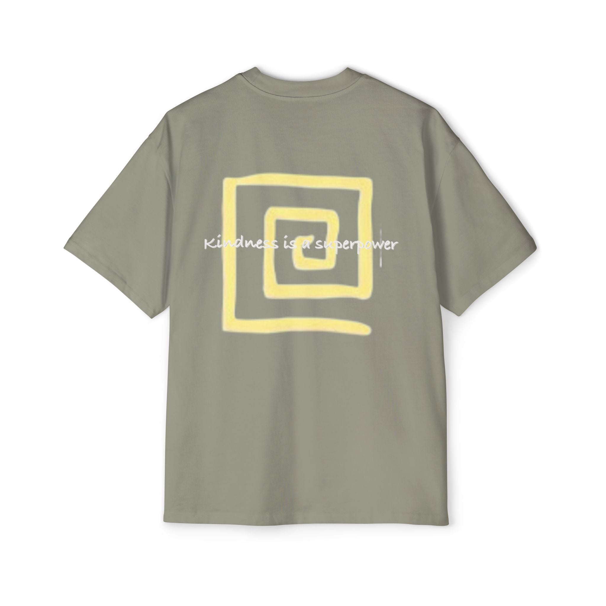 Oversized Tee - Kindness is a Super Power Graphic Design Shirt for Men Printify