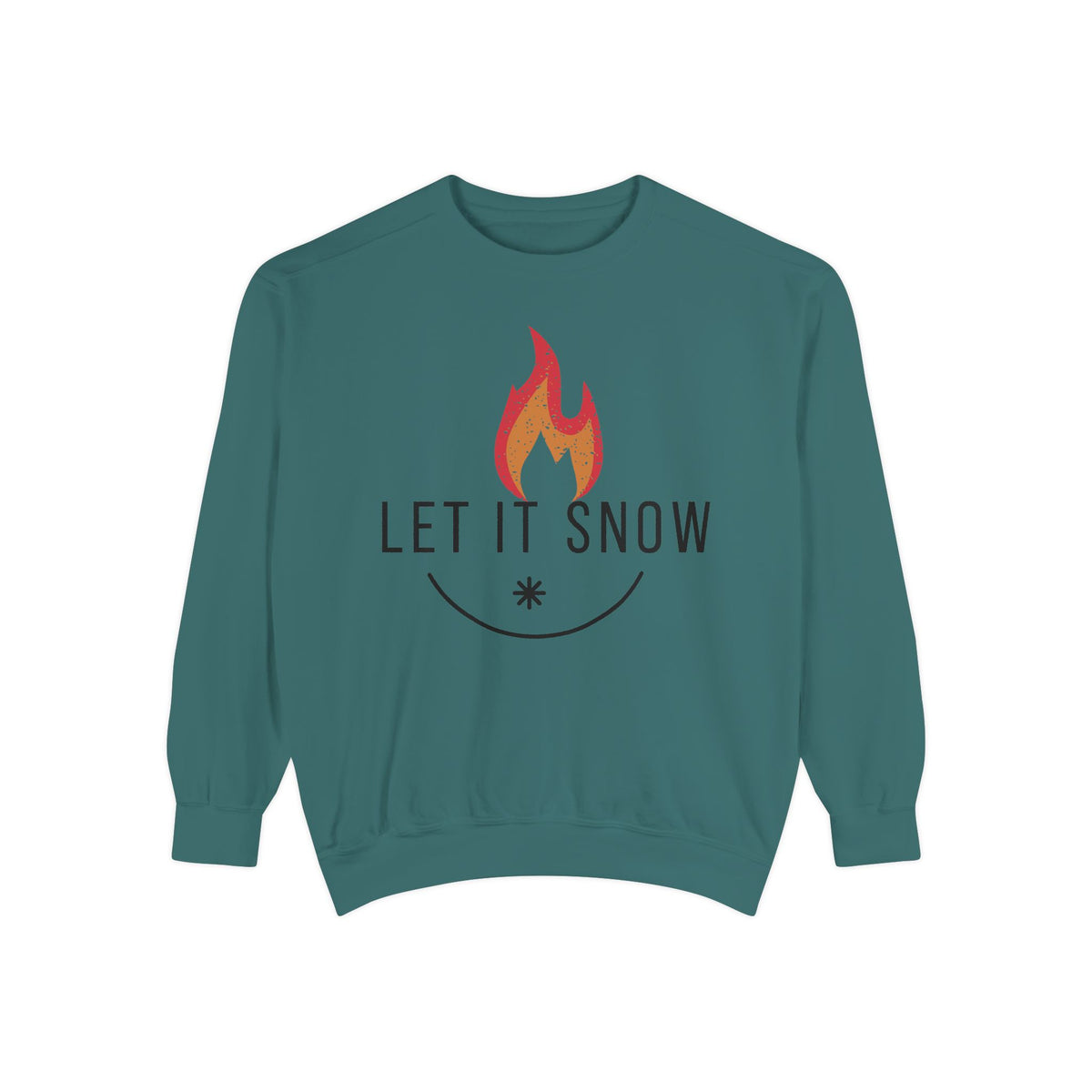 Let It Snow Unisex Garment-Dyed Sweatshirt