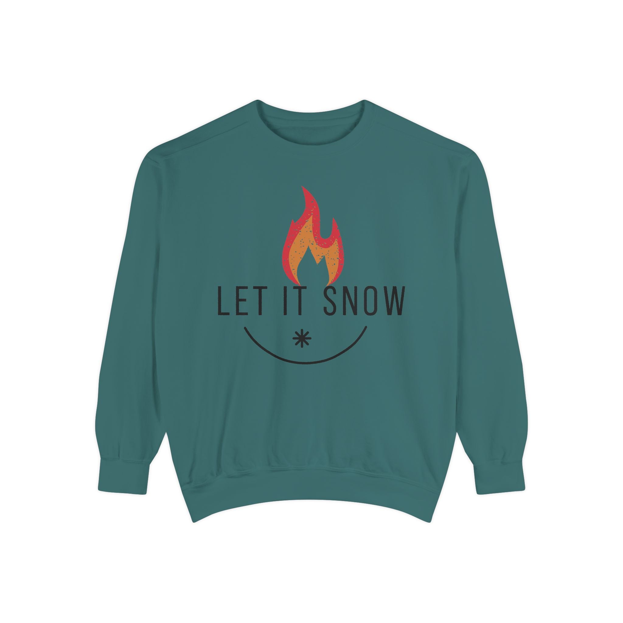Let It Snow Unisex Garment-Dyed Sweatshirt