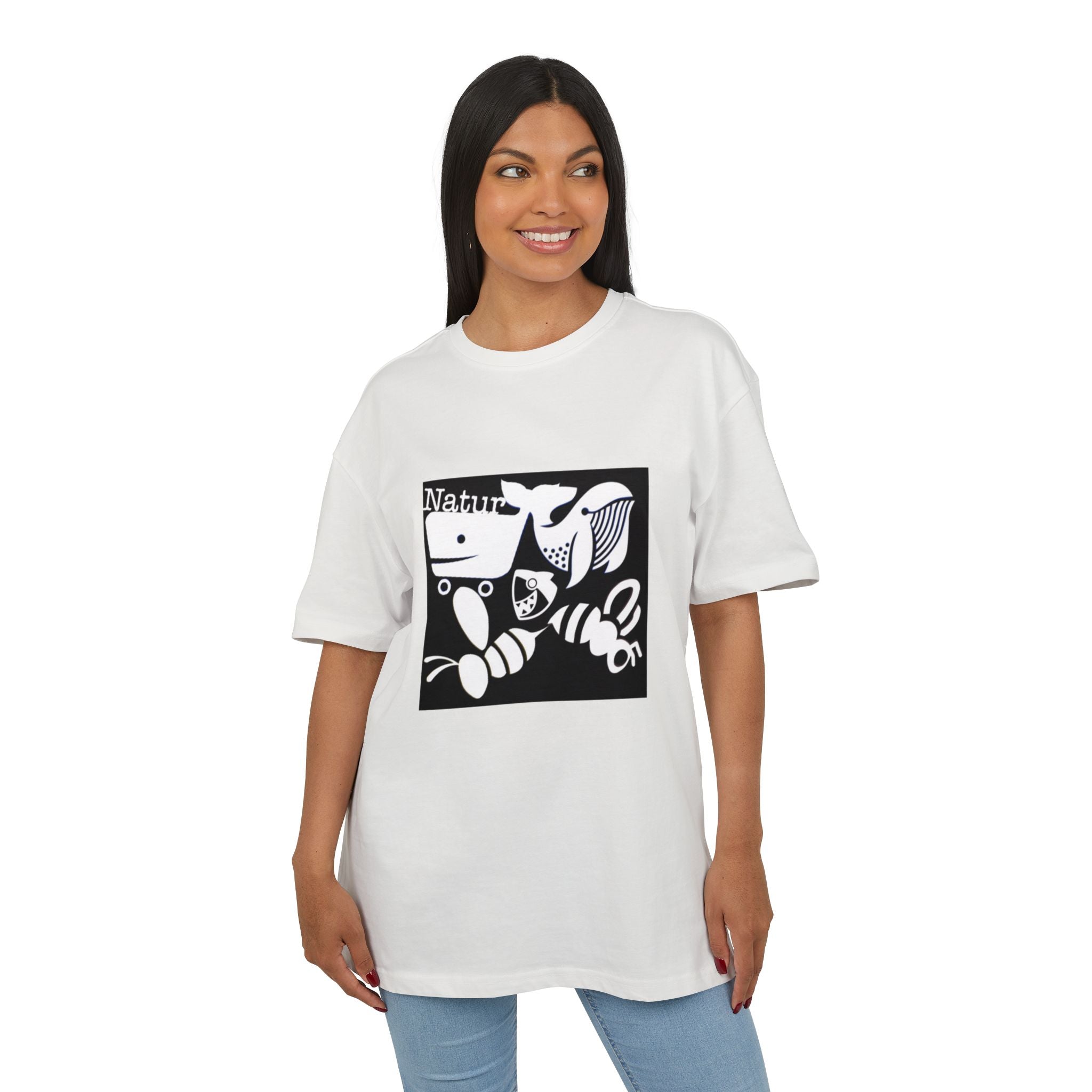 Nature-Inspired Oversize Tee - Unisex Graphic T-Shirt, Eco-Friendly Fashion, Casual Wear, Gift for Nature Lovers, Streetwear