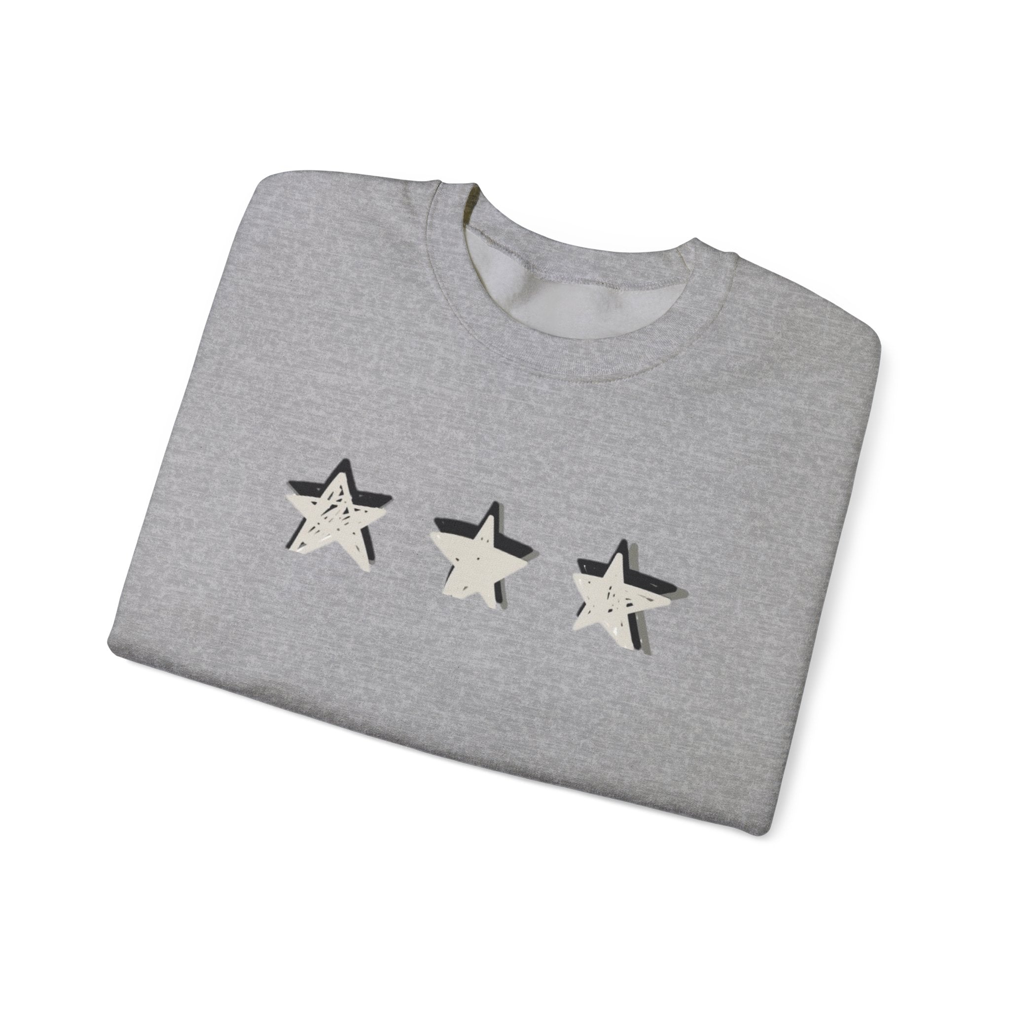 3 Star Heavy  Crewneck Sweatshirt